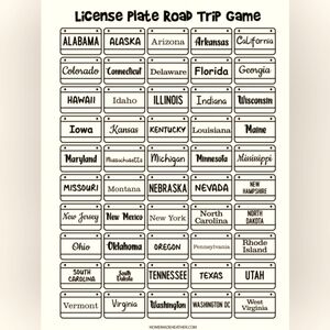 License plate games!